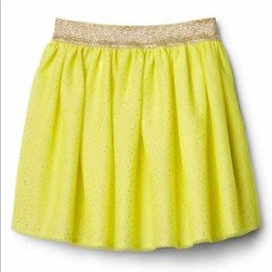 Gap Girl Neon Yellow Tulle Skirt Size 5 years